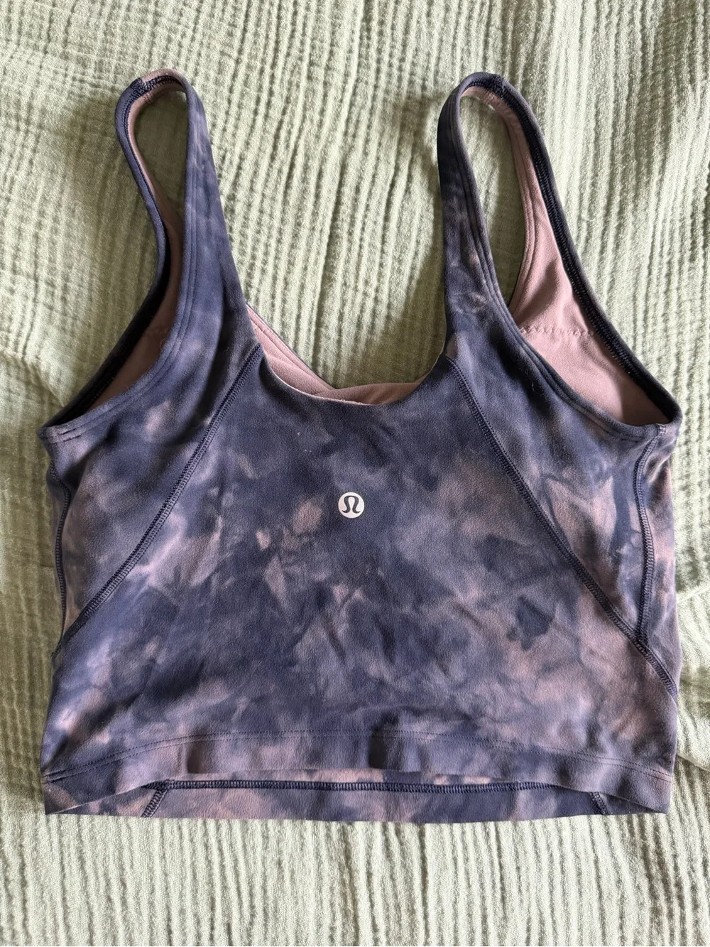 lululemon athletica Tie-Dye Sports Bra & Legging Set — Purple/Pink